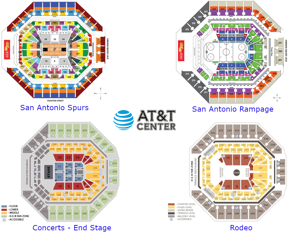 Frost Bank Center Seating Chart