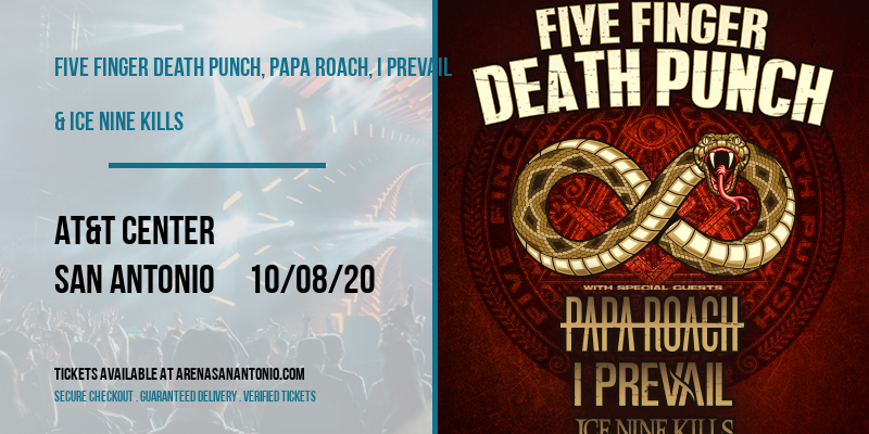 Five Finger Death Punch, Papa Roach, I Prevail & Ice Nine Kills at AT&T Center
