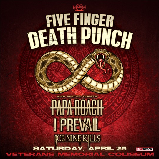 Five Finger Death Punch, Papa Roach, I Prevail & Ice Nine Kills at AT&T Center