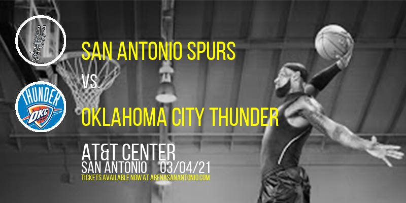 San Antonio Spurs vs. Oklahoma City Thunder at AT&T Center tickets San Antonio Spurs vs. Oklahoma City Thunder at AT&T Center