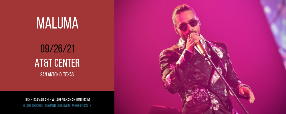 Maluma at AT&T Center tickets Maluma at AT&T Center