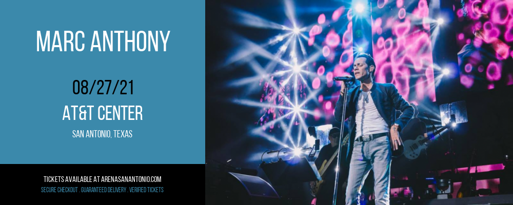Marc Anthony at AT&T Center tickets Marc Anthony at AT&T Center
