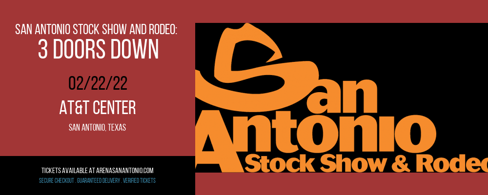 San Antonio Stock Show and Rodeo: 3 Doors Down at AT&T Center tickets San Antonio Stock Show and Rodeo: 3 Doors Down at AT&T Center