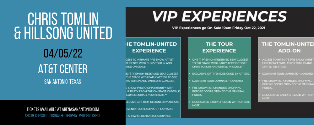 Chris Tomlin & Hillsong United at AT&T Center tickets Chris Tomlin & Hillsong United at AT&T Center