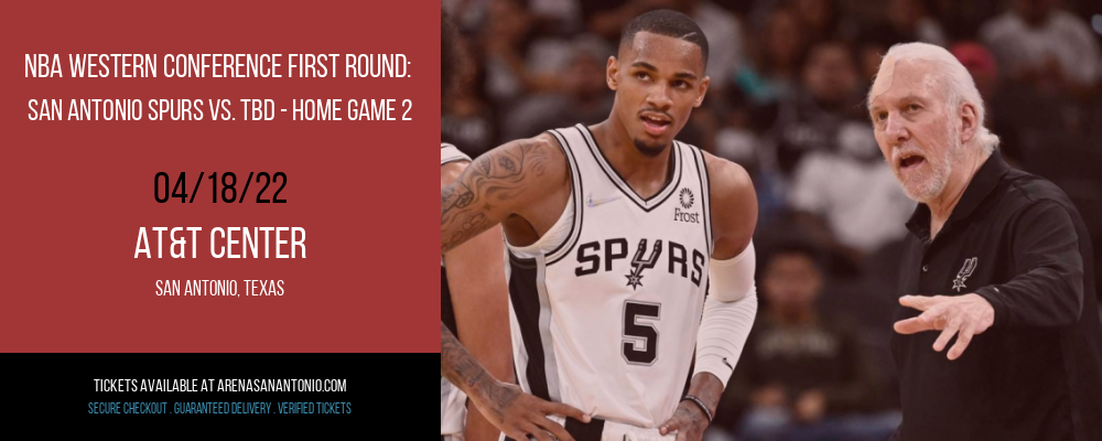 NBA Western Conference First Round: San Antonio Spurs vs. TBD - Home Game 2 (Date: TBD - If Necessary) [CANCELLED] at AT&T Center