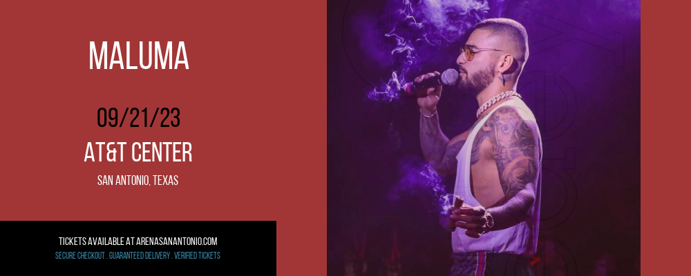 Maluma at AT&T Center tickets Maluma at AT&T Center